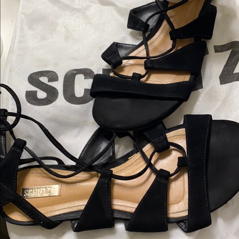 Black Gladiator Sandals